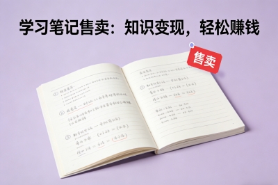 学习笔记售卖：知识变现，轻松赚钱