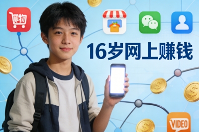 16岁怎么从网上赚钱?解锁5个学生党专属副业,零成本开启第一桶金!