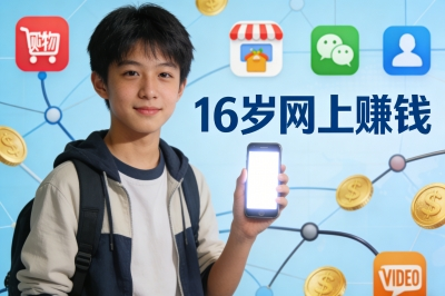 16岁怎么从网上赚钱?解锁5个学生党专属副业,零成本开启第一桶金!