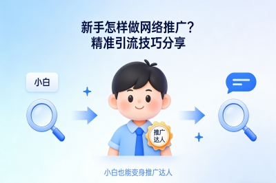 新手怎样做网络推广?精准引流技巧分享,小白也能变身推广达人