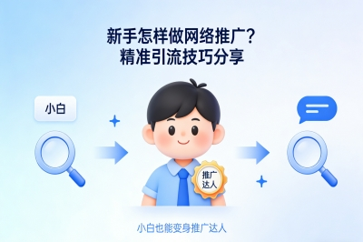 新手怎样做网络推广?精准引流技巧分享,小白也能变身推广达人