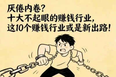 厌倦内卷？十大不起眼的赚钱行业，这10个赚钱行业或是新出路！
