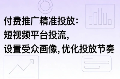 付费推广精准投放,短视频平台投流
