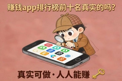 赚钱app排行榜前十名真实的吗?