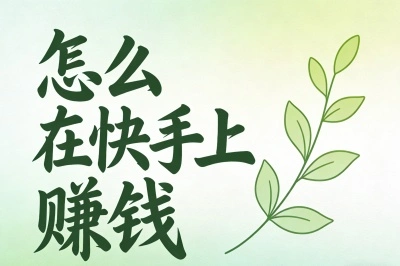 怎么在快手上赚钱?揭秘5大主流变现方式,适合普通人兼职操作