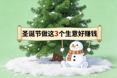 圣诞节做这3个生意好赚钱