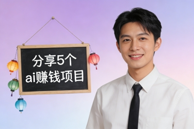 ai可以做哪些赚钱项目?ai赚钱的5种靠谱模式,普通人也能日入500+!