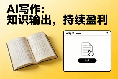 AI写作:知识输出,持续盈利