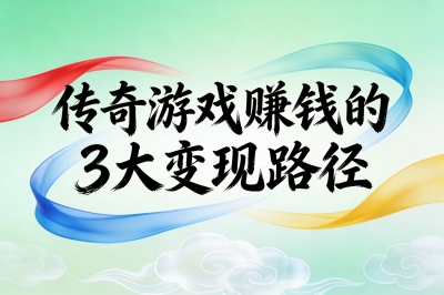 传奇游戏怎么赚钱?2025最稳3大变现路径,0氪玩家也能月入3000+