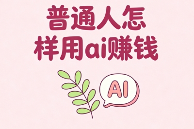 普通人怎样用ai赚钱