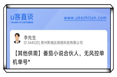 U客直谈番茄小说项目