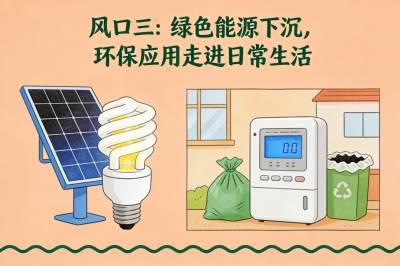 风口三：绿色能源下沉，环保应用走进日常生活