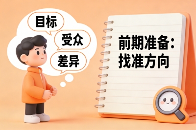 前期准备：找准方向，避免盲目发力