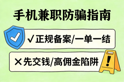 手机兼职防骗指南