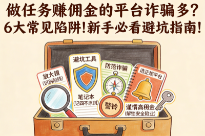 做任务赚佣金的平台诈骗多？6大常见陷阱！新手必看避坑指南！