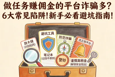 做任务赚佣金的平台诈骗多？6大常见陷阱！新手必看避坑指南！