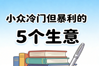 小众冷门但高利润的生意方向