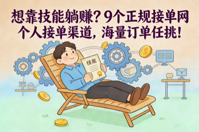 想靠技能躺赚？9个正规接单网个人接单渠道，海量订单任挑！