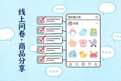 线上问卷，商品分享
