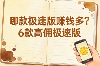 不知道哪款极速版赚钱多？6款高佣极速版，随时随地赚零花钱！