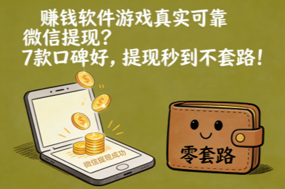 赚钱软件游戏真实可靠微信提现？7款口碑好，提现秒到不套路！