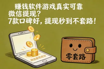 赚钱软件游戏真实可靠微信提现？7款口碑好，提现秒到不套路！