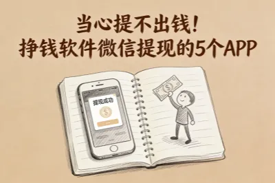 当心提不出钱！挣钱软件微信提现的5个APP，秒提不用等超香！