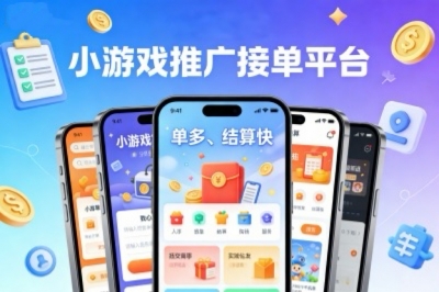 小游戏推广接单平台