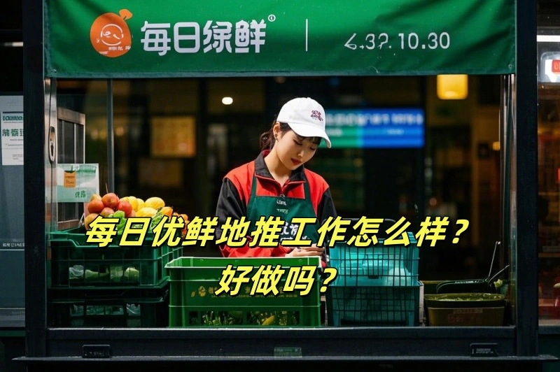 每日优鲜地推工作怎么样？好做吗？