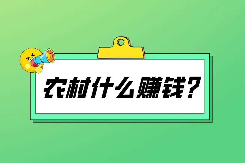 农村什么赚钱？农村一个人干啥挣钱？