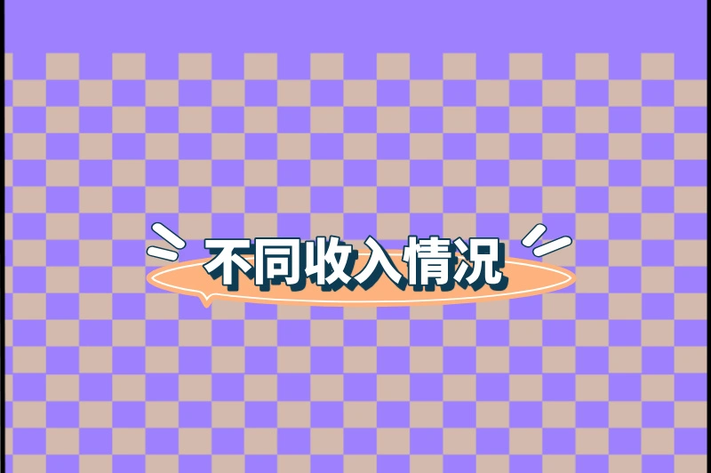 不同收入情况
