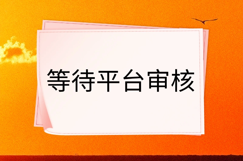 等待平台审核