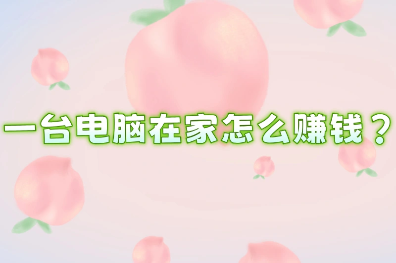 一台电脑在家怎么赚钱？试试这些赚钱方法，总比闲着强！