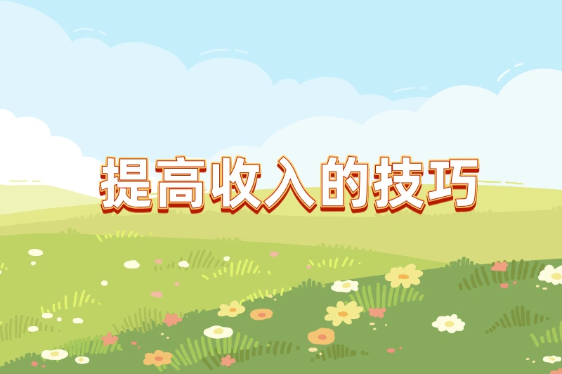 提高收入的技巧