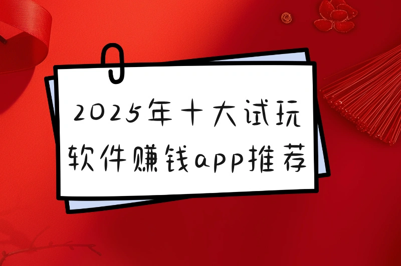 2025年十大试玩软件赚钱app推荐,轻松赚钱新途径,快点来看!