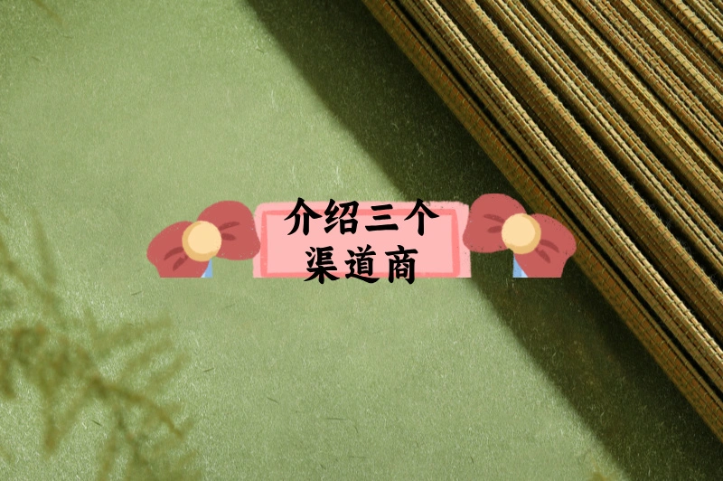 介绍三个渠道商