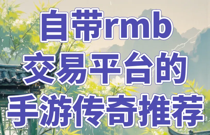 自带rmb交易平台的手游传奇推荐做吗？赚钱可靠吗？