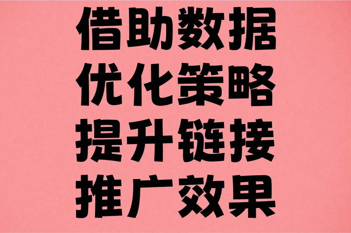借助数据优化策略，提升链接推广效果