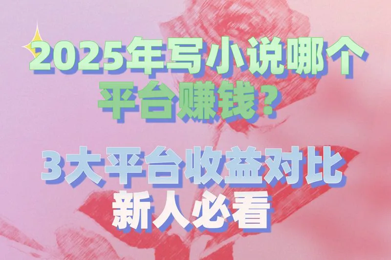 2025年写小说赚钱哪个平台好？收益对比+避坑指南！