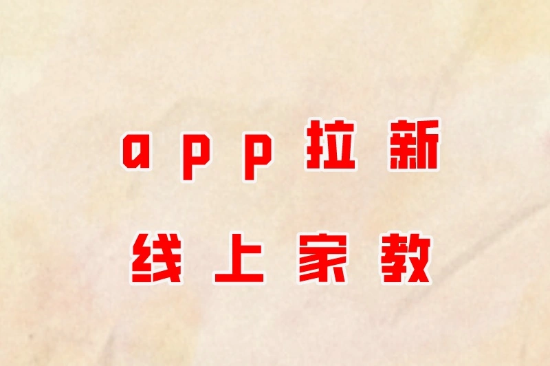 app拉新线上家教