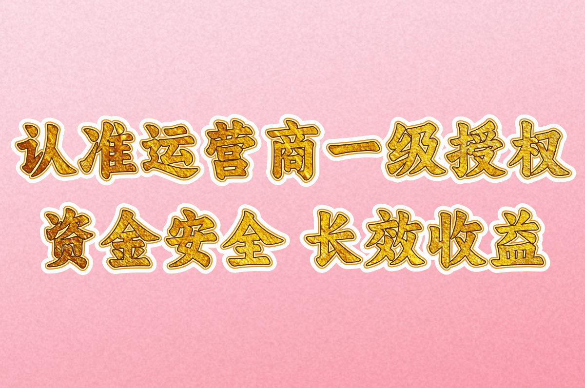 认准运营商一级授权 资金安全 长效收益