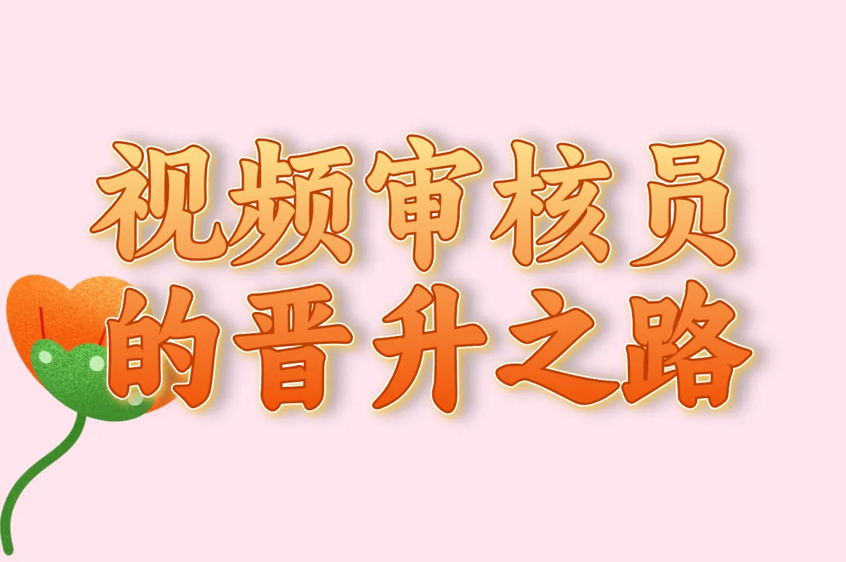 视频审核员 的晋升之路