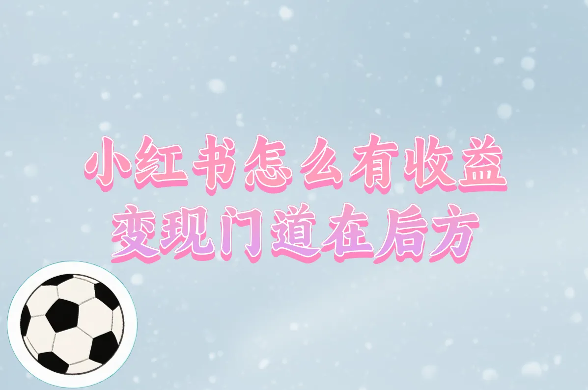 小红书到底怎么赚钱?播放量有收益吗?3种变现方式一看就懂!