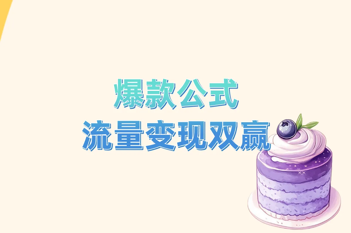 爆款公式 流量变现双赢
