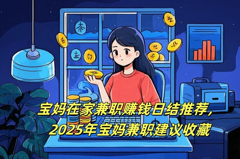 宝妈在家兼职赚钱日结推荐,2025年宝妈兼职建议收藏