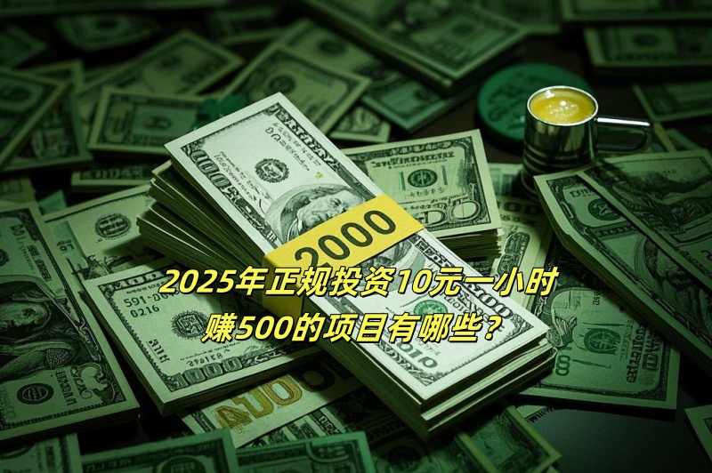 2025年正规投资10元一小时赚500的项目有哪些？