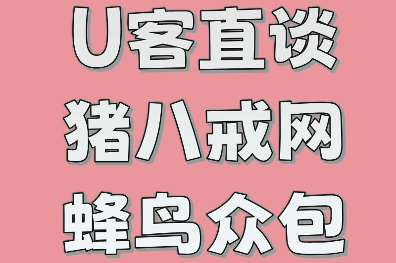 U客直谈猪八戒网蜂鸟众包