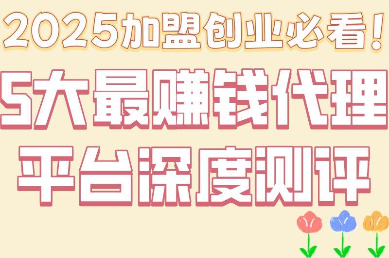 2025加盟创业必看！5大最赚钱代理平台深度测评