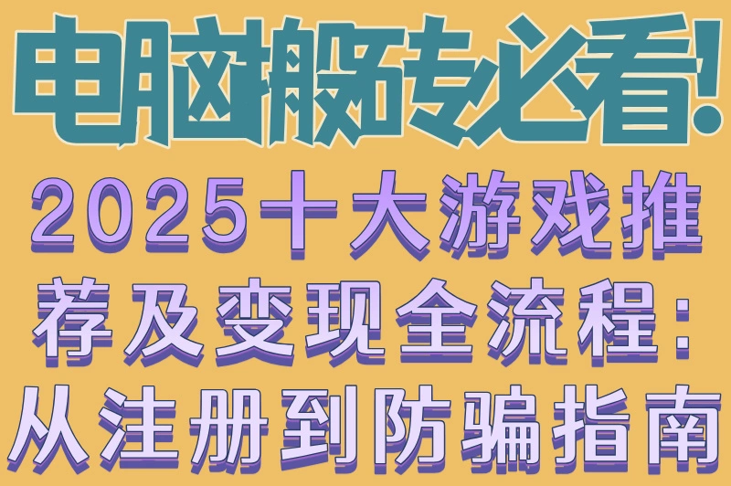 电脑搬砖必看!2025十大游戏推荐及变现全流程:从注册到防骗指南