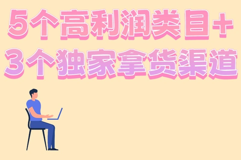 5个高利润类目+3个独家拿货渠道